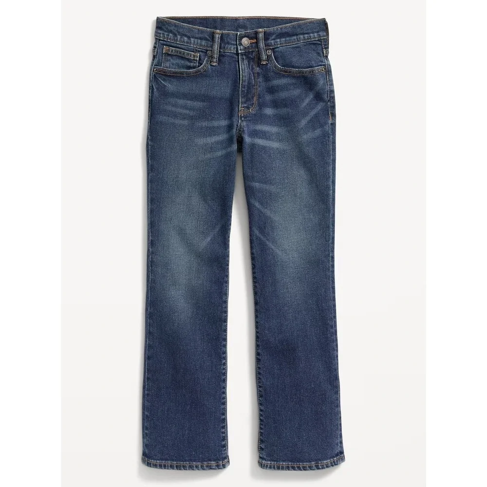 Old Navy Boy's Built-in Flex Boot Cut Jeans - Medium Wash - #543030 - Sz 12 Plus
